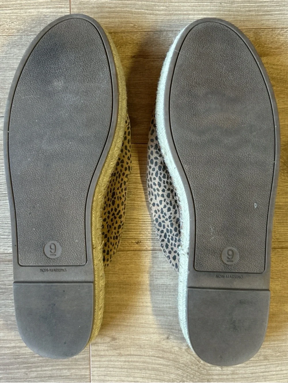 Universal Thread Leopard Espadrille Slip-Ons in Beige‎ and Black